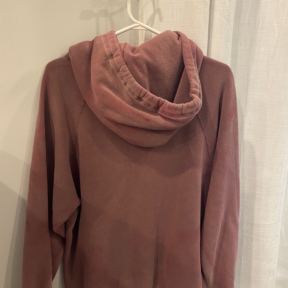 OVO Women's Hoodie in Dusty Rose with Gold Logo - Picture 2 of 2